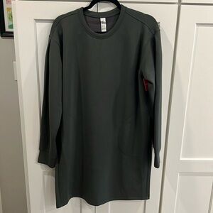 Spanx Air essential dark green dress